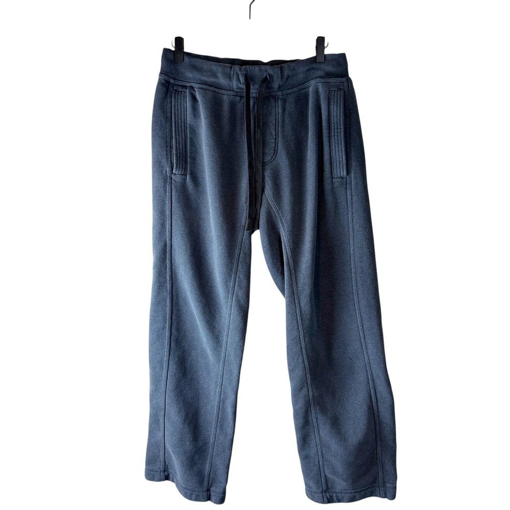 Lululemon Mens Post Gravity Sweat Jogger Blue Gray Pants‎ Sz M Heathered Inkwell